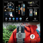 Ulefone Armor 33 Telemóvel Resistente, 12GB+512GB, 6,95 polegadas Android 15 MediaTek Helio G100 Octa Core, Rede: 4G, OTG, NFC, Luz LED, Armor 33