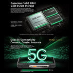 Ulefone Armor 33 Pro Telemóvel Resistente, 16GB+512GB, Visão Noturna, 6,95 polegadas + 3,4 polegadas Ecrã Duplo Android 14 MediaTek Dimensity 7300X Octa Core, Rede: 5G, OTG, NFC, Armor 33 Pro