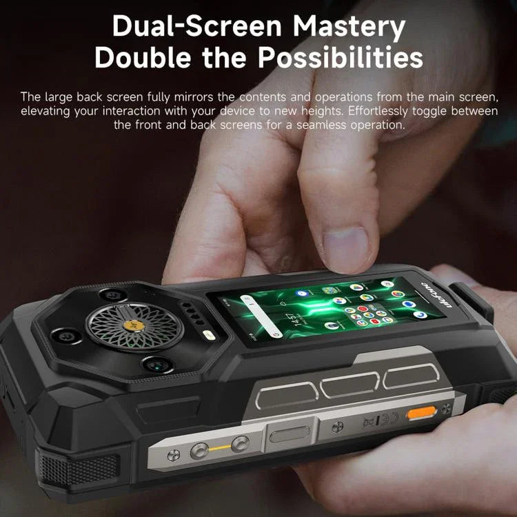 Ulefone Armor 33 Pro Telemóvel Resistente, 16GB+512GB, Visão Noturna, 6,95 polegadas + 3,4 polegadas Ecrã Duplo Android 14 MediaTek Dimensity 7300X Octa Core, Rede: 5G, OTG, NFC, Armor 33 Pro