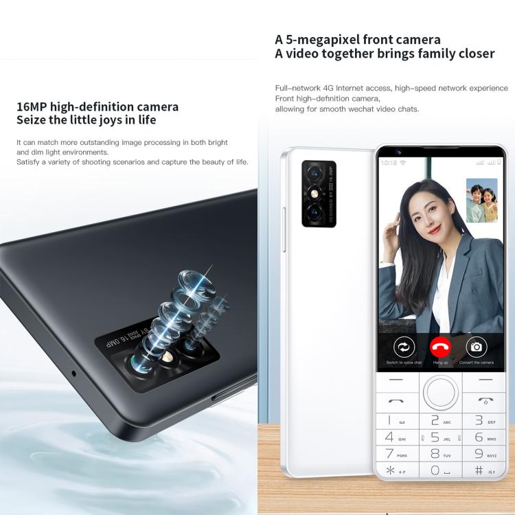 DOOV R70 Telemóvel com Teclado, 6GB+128GB, 4 polegadas Android 13 Mediatek MT6762 Octa Core, Rede: 4G, Suporte Google Store, com Câmara, Com Câmara