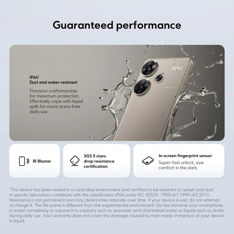 Xiaomi POCO F6 Global, 12GB+512GB, Leitor de Impressões Digitais no Ecrã, 6,67 polegadas Xiaomi HyperOS Snapdragon 8s Gen 3 Octa Core 3.0GHz, NFC, Rede: 5G, 12GB+512GB