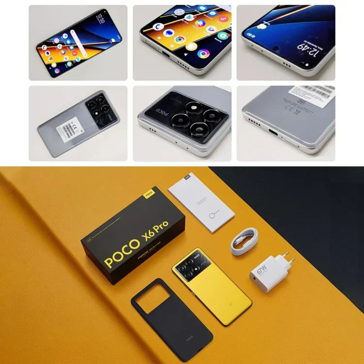 Xiaomi POCO X6 Pro Global, 12GB+512GB, Leitor de Impressões Digitais no Ecrã, 6,67 polegadas Xiaomi HyperOS MediaTek Dimensity 8300-Ultra Octa Core 3.35GHz, NFC, Rede: 5G