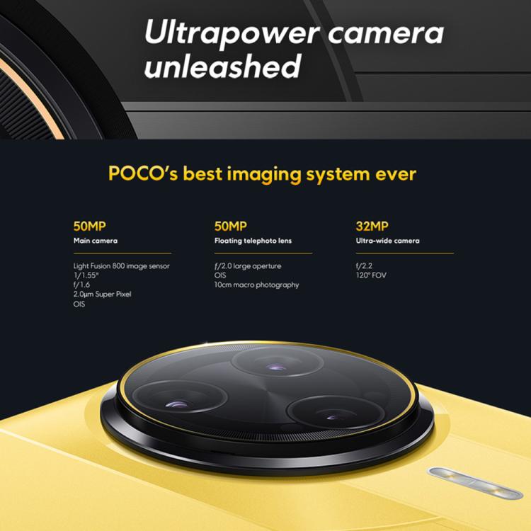 Xiaomi POCO F7 Ultra Global, 12GB+256GB, Leitor de Impressões Digitais no Ecrã, 6,67 polegadas Xiaomi HyperOS 2 Snapdragon 8 Elite Octa Core, NFC, Rede: 5G, 12GB+256GB