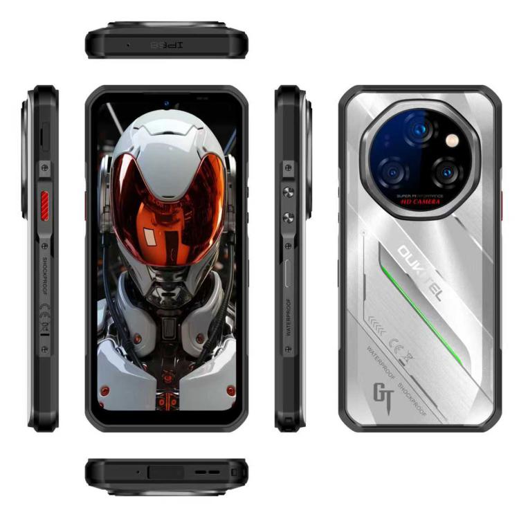 Oukitel WP62 Telemóvel Robusto, 12GB+512GB, Câmara 108MP, Identificação por Impressão Digital, 6,6 polegadas Android 15 MediaTek Dimensity 7025 Octa Core, NFC, OTG, Rede: 5G, 12GB+512GB