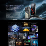 HOTWAV Hyper 8 Ultra Walkie-talkie Telemóvel Robusto, 12GB+512GB, 6,8 polegadas Android 15 MediaTek MT8791 Dimensity 7050 Octa Core, Rede: 5G, OTG, NFC, Hyper 8 Ultra