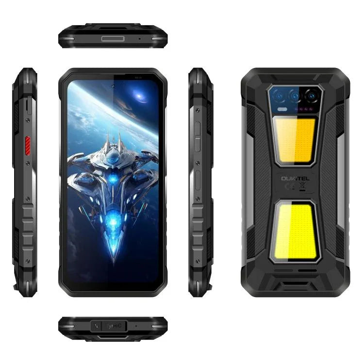 Telemóvel robusto Oukitel WP58 Pro, 8GB+512GB, identificação lateral por impressão digital, 6,7 polegadas Android 15 UMS9621S Octa Core, NFC, OTG, Rede: 5G, 8GB+512GB