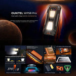 Telemóvel robusto Oukitel WP58 Pro, 8GB+512GB, identificação lateral por impressão digital, 6,7 polegadas Android 15 UMS9621S Octa Core, NFC, OTG, Rede: 5G, 8GB+512GB