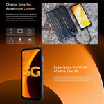 Oukitel WP58 Pro Telemóvel Robusto, 8GB+256GB, Identificação de Impressão Digital Lateral, 6,7 polegadas Android 15 UMS9621S Octa Core, NFC, OTG, Rede: 5G, 8GB+256GB