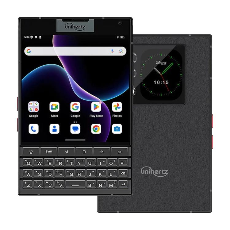 Unihertz Titan 2 Telemóvel com Teclado Físico QWERTY, 12GB+512GB, Impressão Digital, 4,5 polegadas + 2 polegadas Android 15 Dimensity 7300 5G Octa-Core, Rede: 5G, NFC, OTG