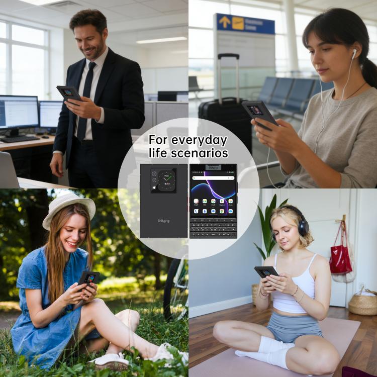 Unihertz Titan 2 Telemóvel com Teclado Físico QWERTY, 12GB+512GB, Impressão Digital, 4,5 polegadas + 2 polegadas Android 15 Dimensity 7300 5G Octa-Core, Rede: 5G, NFC, OTG