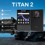 Unihertz Titan 2 Telemóvel com Teclado Físico QWERTY, 12GB+512GB, Impressão Digital, 4,5 polegadas + 2 polegadas Android 15 Dimensity 7300 5G Octa-Core, Rede: 5G, NFC, OTG