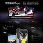Ulefone Armor 34+, 16GB+512GB, Visão Noturna, Telemóvel robusto IP68/IP69K, 6,95 polegadas Android 15 MediaTek Dimensity 7400X Octa Core, Rede: 5G, NFC, OTG, Armor 34+