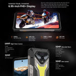 Ulefone Armor 34 Pro+ Projetor, 16GB+512GB, Visão Noturna, Telemóvel robusto IP68/IP69K, 6,95 polegadas Android 15 MediaTek Dimensity 7400X Octa Core, Rede: 5G, NFC, OTG, Armor 34 Pro+