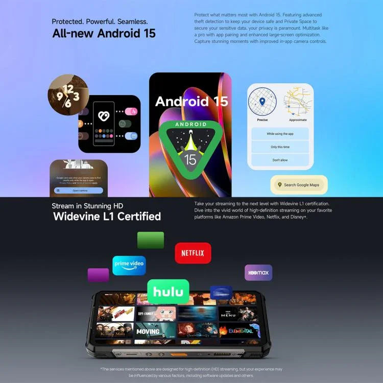 Ulefone Armor 34 Pro+ Projetor, 16GB+512GB, Visão Noturna, Telemóvel robusto IP68/IP69K, 6,95 polegadas Android 15 MediaTek Dimensity 7400X Octa Core, Rede: 5G, NFC, OTG, Armor 34 Pro+