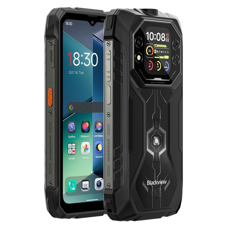 Blackview ROCK 1 Telemóvel Robusto, 8GB+256GB, 6,56 polegadas Android 16 MT6769V/CB Helio G81 Octa Core, Rede: 4G, OTG, NFC, ROCK 1 8GB+256GB