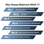Blackview ROCK 1 Telemóvel Robusto, 8GB+256GB, 6,56 polegadas Android 16 MT6769V/CB Helio G81 Octa Core, Rede: 4G, OTG, NFC, ROCK 1 8GB+256GB