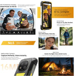 Blackview ROCK 2 Pro Telemóvel Robusto, 8GB+256GB, 6,67 polegadas Android 16 Unisoc UMS9620 T8100 Octa Core, Rede: 5G, OTG, NFC
