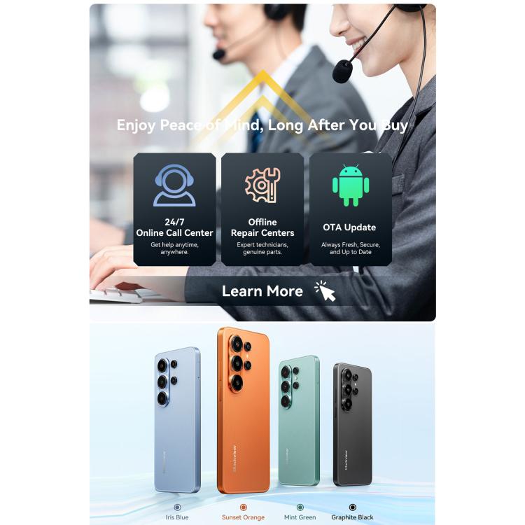 Blackview WAVE 10, 8GB+256GB, 6,88 polegadas Android 16 Unisoc UMS9230E Octa Core, Rede: 4G, OTG, WAVE 10, 8GB+128GB