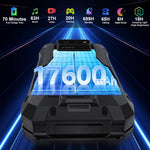 Unihertz 8849Tank X Telemóvel Robusto com Projetor, 16GB+512GB, Leitor de Impressões Digitais Lateral, Visão Noturna, 6,78 polegadas Android 15 MediaTek Dimensity 8200 Octa Core, Rede: 5G, NFC, Tank X 16GB+512GB