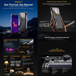 Blackview Oscal Pilot 6 Telemóvel Robusto Térmico, 12GB+256GB, Câmara de Visão Noturna, 6,78 polegadas Android 16 MediaTek MT8781 Helio G100 Octa Core, Rede: 5G, OTG, NFC