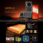 Telefone robusto Oukitel G6, 4GB+128GB, Identificação por impressão digital, Bateria de 10600mAh, 6,52 polegadas Android 16.0 Unisoc T615 Octa Core, NFC, OTG, Rede: 4G, 4GB+128GB