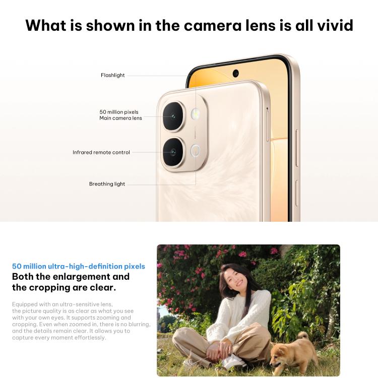 vivo Y500i, 8GB+512GB, Leitor de Impressões Digitais Lateral, 6,75 polegadas Android 16 OriginOS 6 Snapdragon 4 Gen Octa Core, OTG, NFC, Rede: 5G, 8GB+512GB