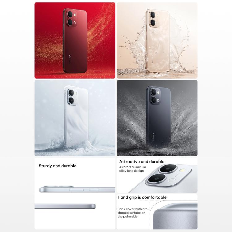 vivo Y500i, 12GB+512GB, Leitor de Impressões Digitais Lateral, 6,75 polegadas Android 16 OriginOS 6 Snapdragon 4 Gen Octa Core, OTG, NFC, Rede: 5G, 12GB+512GB