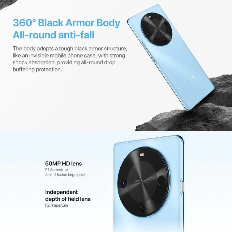HUAWEI Enjoy 70X Edição Vitalidade, Identificação por Impressão Digital no Ecrã, 6,78 polegadas HarmonyOS 4.2 Octa Core, OTG, Sem Suporte Google Play, 8GB+128GB