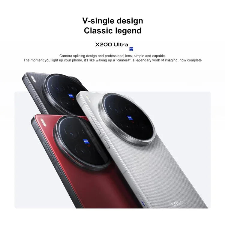 vivo X200 Ultra, 12GB+256GB, Face ID / Impressão Digital Ultrassónica 3D, 6,82 polegadas OriginOS 5 / Android 15 Snapdragon 8 Elite Octa Core, OTG, NFC, Rede: 5G, Suporta Google Play, 12GB+256GB