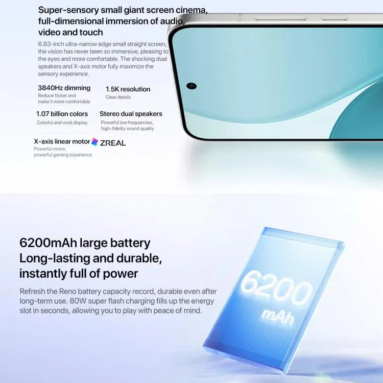 OPPO Reno14 Pro Telefone AI, 16GB+1TB, Impressão Digital no Ecrã, 6,83 polegadas ColorOS 15.0 Dimensity 8450 Octa Core, NFC, OTG, Rede: 5G, 16GB+1TB
