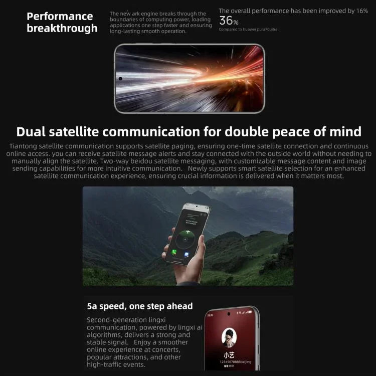 HUAWEI Pura 80 Ultra, 16GB+512GB, Identificação por Impressão Digital Lateral, 6,8 polegadas HarmonyOS 5.1, NFC, OTG, Não Suporta Google Play, 16GB+512GB