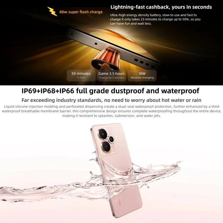 Realme 15, 16GB+256GB, 6,77 polegadas Realme UI 6.0 Android 15 MediaTek Dimensity 7300+ Octa Core, NFC, Rede: 5G, 16GB+256GB