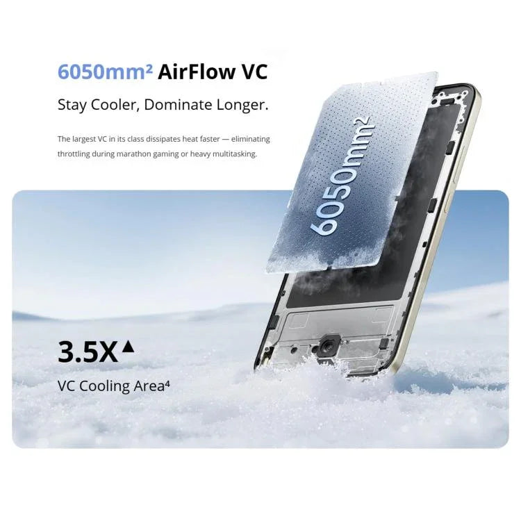 Realme 15T, 8GB+256GB, Identificação por Impressão Digital no Ecrã, 6,57 polegadas Realme UI 6.0 Android 15 MediaTek Dimensity 6400 Max Octa Core, NFC, Rede: 5G, 8GB+256GB