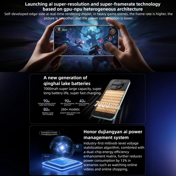 Honor Magic8, 12GB+256GB, Leitor de Impressões Digitais no Ecrã, 6,58 polegadas MagicOS 10.0 / Android 16 Snapdragon 8 Elite Gen 5 Octa Core, Rede: 5G, NFC, OTG, 12GB+256GB