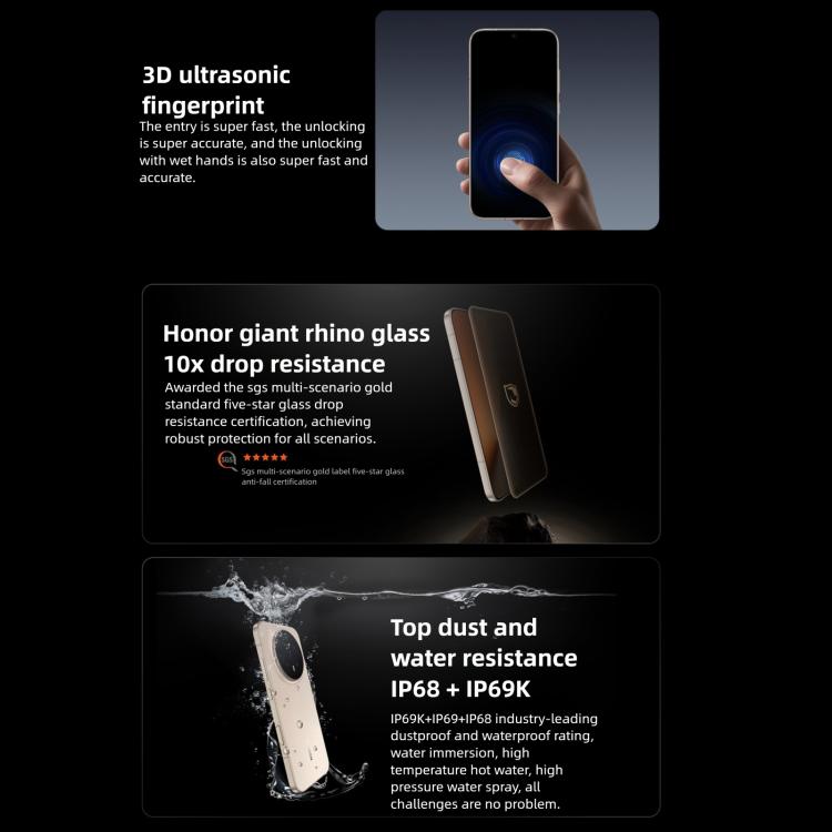 Honor Magic8, 16GB+512GB, Leitor de Impressões Digitais no Ecrã, 6,58 polegadas MagicOS 10.0 / Android 16 Snapdragon 8 Elite Gen 5 Octa Core, Rede: 5G, NFC, OTG, 16GB+512GB