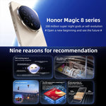 Honor Magic8 Pro, 12GB+256GB, Leitor de Impressões Digitais no Ecrã, 6,71 polegadas MagicOS 10.0 / Android 16 Snapdragon 8 Elite Gen 5 Octa Core, Rede: 5G, NFC, OTG, 12GB+256GB