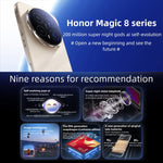 Honor Magic8 Pro, 12GB+512GB, Leitor de Impressões Digitais no Ecrã, 6,71 polegadas MagicOS 10.0 / Android 16 Snapdragon 8 Elite Gen 5 Octa Core, Rede: 5G, NFC, OTG, 12GB+512GB