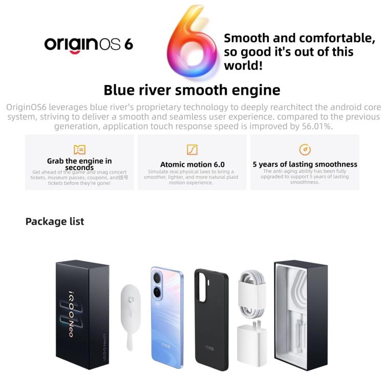 vivo iQOO Neo11, 16GB+1TB, Reconhecimento Facial / Identificação por Impressão Digital no Ecrã, 6,82 polegadas Android 16 OriginOS 6 Snapdragon 8 Elite Octa Core, OTG, NFC, Rede: 5G, iQOO Neo11, 16GB+1TB, iQOO Neo11, 16GB+1TB,