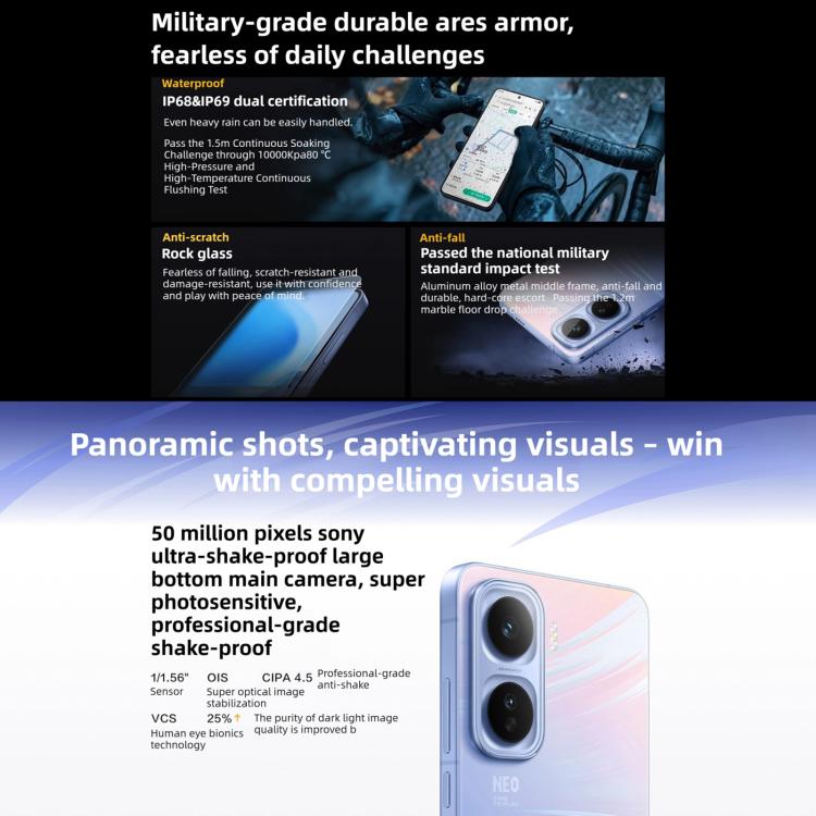 vivo iQOO Neo11, 16GB+512GB, Reconhecimento Facial / Identificação por Impressão Digital no Ecrã, 6,82 polegadas Android 16 OriginOS 6 Snapdragon 8 Elite Octa Core, OTG, NFC, Rede: 5G, iQOO Neo11, 16GB+512GB