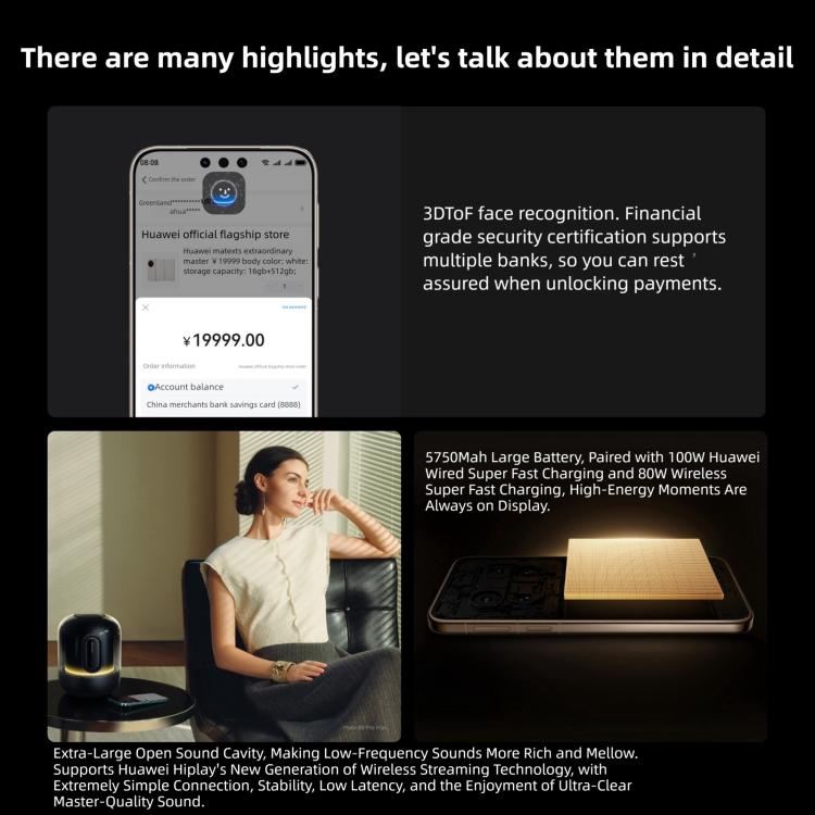 HUAWEI Mate 80 Pro, 12GB+512GB, Leitor de Impressões Digitais Lateral, 6,75 polegadas HarmonyOS 6.0 Kirin 9030, NFC, OTG, Não Suporta Google Play, 12GB+512GB
