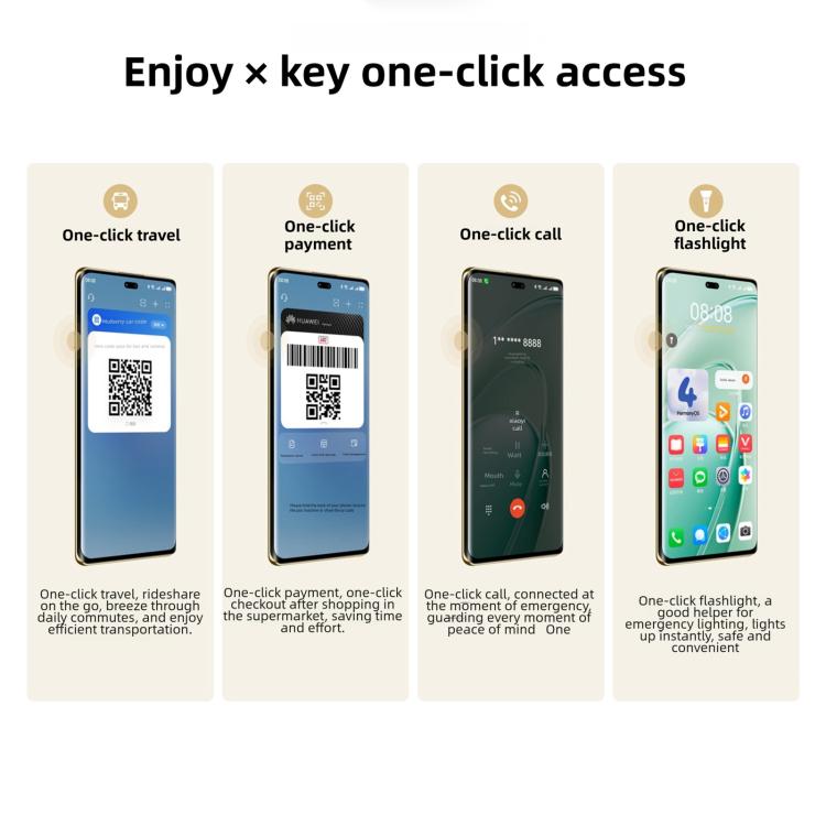 HUAWEI Enjoy 70X Edição Premium, 8GB+512GB, Leitor de Impressões Digitais no Ecrã, 6,78 polegadas HarmonyOS 4.2 Kirin 8000, Rede: 4G, OTG, NFC, Não Suporta Google Play, 8GB+512GB