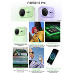 Huawei nova 15 Pro, Vidro Kunlun, 12GB+256GB, Identificação por Impressão Digital Lateral, 6,84 polegadas HarmonyOS 6.0 Kirin 9010S Octa Core, NFC, OTG, Não Suporta Google Play, Vidro Kunlun, 12GB+256GB