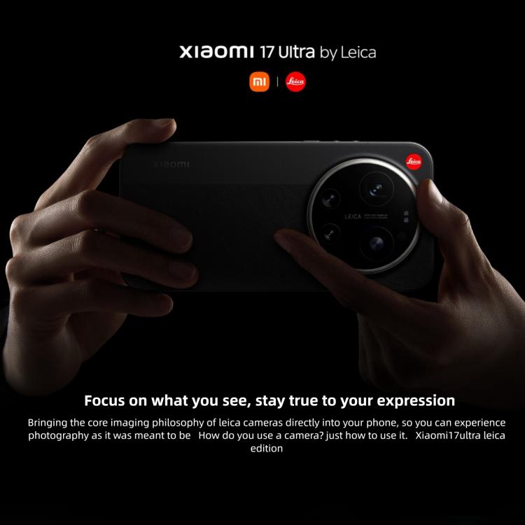 Xiaomi 17 Ultra By Leica, 16GB+1TB, impressão digital ultrassónica 3D, 6,9 polegadas Xiaomi HyperOS 3 Snapdragon 8 Elite Gen 5 Octa Core, NFC, Rede: 5G, By Leica, 16GB+1TB