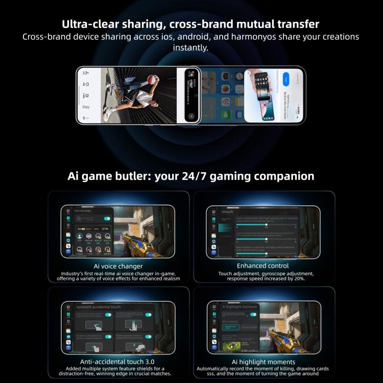 Honor WIN RT, 16GB+512GB, Impressão Digital Ultrassónica 3D, Bateria de 10000mAh, 6,83 polegadas MagicOS 10.0 / Android 16 Snapdragon 8 Elite Octa Core, Rede: 5G, NFC, OTG, 16GB+512GB