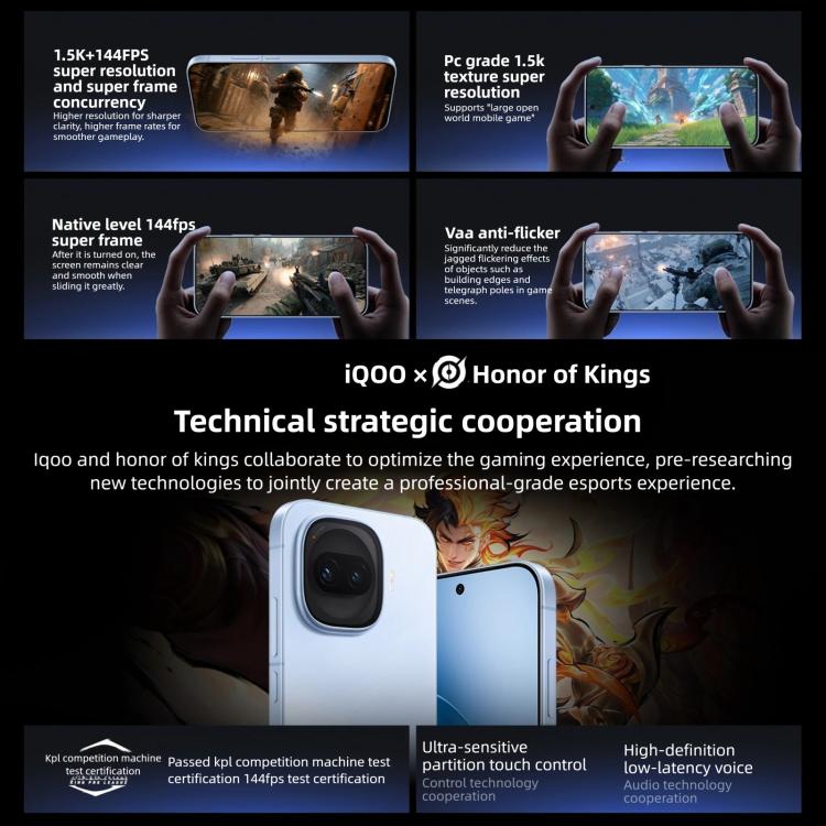 vivo iQOO Z11 Turbo, 12GB+256GB, Leitor de Impressões Digitais 3D Ultrassónico, 6,59 polegadas Android 16 OriginOS 6 Snapdragon 8 Gen 5 Octa Core, OTG, NFC, Rede: 5G, 12GB+256GB