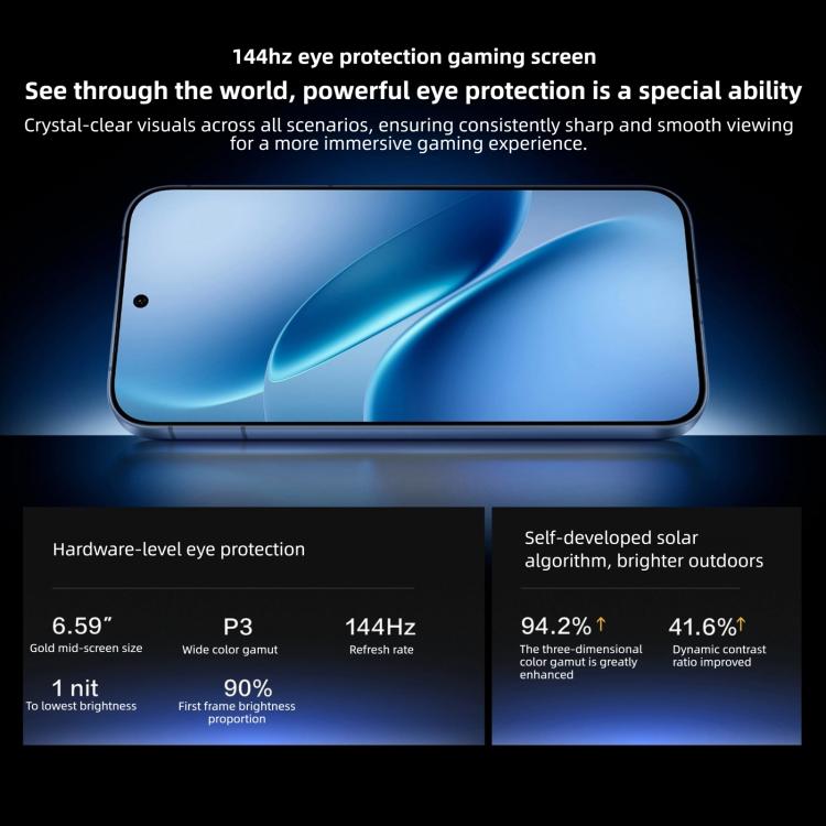 vivo iQOO Z11 Turbo, 16GB+256GB, Leitor de Impressões Digitais 3D Ultrassónico, 6,59 polegadas Android 16 OriginOS 6 Snapdragon 8 Gen 5 Octa Core, OTG, NFC, Rede: 5G, 16GB+256GB