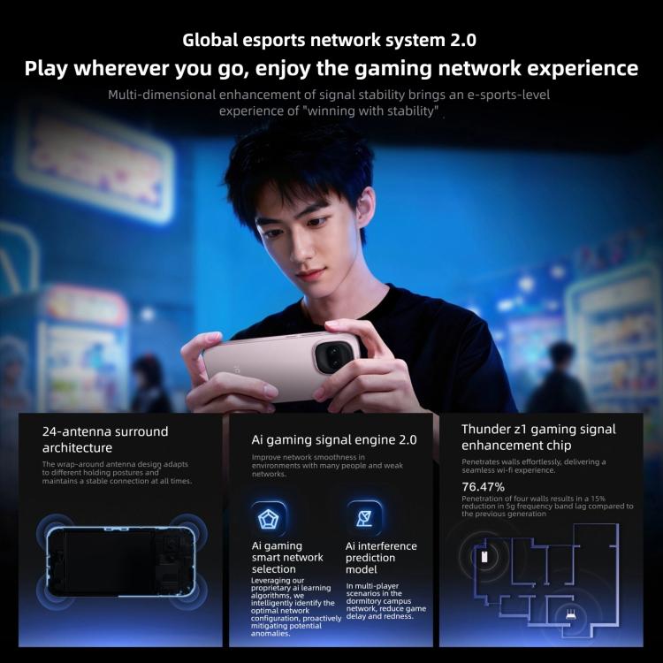 vivo iQOO Z11 Turbo, 16GB+512GB, Leitor de Impressões Digitais 3D Ultrassónico, 6,59 polegadas Android 16 OriginOS 6 Snapdragon 8 Gen 5 Octa Core, OTG, NFC, Rede: 5G, 16GB+512GB