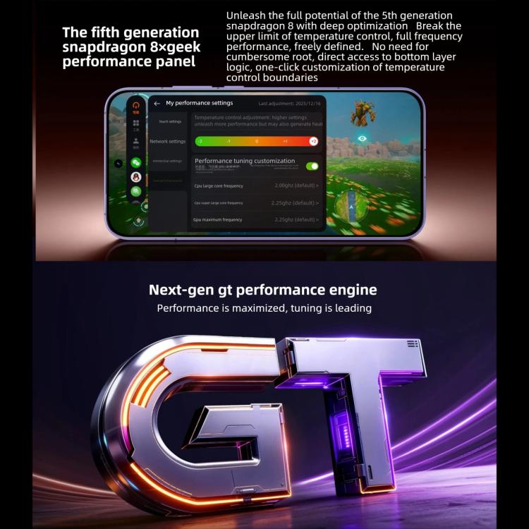 Realme Neo8, 16GB+1TB, Leitor de Impressões Digitais Ultrassónico no Ecrã, 6,78 polegadas Realme UI 7.0 Snapdragon 8 Gen 5 Octa Core, OTG, NFC, Rede: 5G, 16GB+1TB
