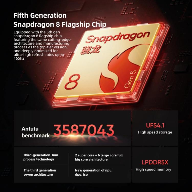 Realme Neo8, 16GB+512GB, Leitor de Impressões Digitais Ultrassónico no Ecrã, 6,78 polegadas Realme UI 7.0 Snapdragon 8 Gen 5 Octa Core, OTG, NFC, Rede: 5G, 16GB+512GB