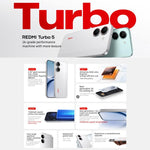 Xiaomi REDMI Turbo 5, 12GB+256GB, 6,59 polegadas Xiaomi HyperOS 3 Dimensity 8500-Ultra Octa Core, NFC, Rede: 5G, 12GB+256GB
